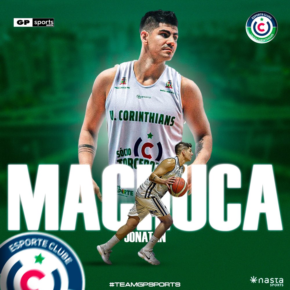 #MercadoDePases 🚨

¡Nos complace anunciar que Jonatan Machuca ( <a href="/machucajony/">jony machuca</a> )  regresa a Brasil y es el nuevo jugador de <a href="/basquete_unico/">Basquete União Corinthians</a> 
Experiencia y liderazgo rumbo a la <a href="/NBB/">NBB CAIXA</a> 

Exitos Jony!! 🇦🇷🇦🇷🇧🇷🇧🇷
#TeamGPSports