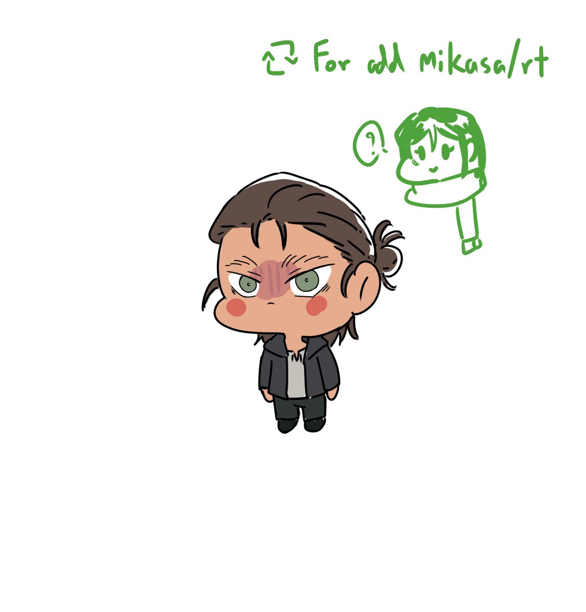 ThatForuko_'s tweet photo. RT for add Mikasa / 1 RT
For fun! https://t.co/NelL8OqFPd