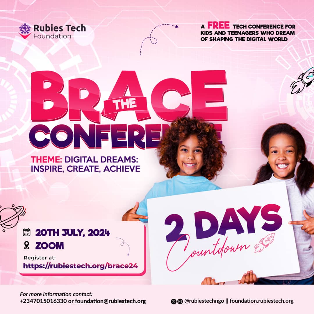 rubiestechngo's tweet photo. It is in two days time!!
Get ready to learn, connect and be inspired by kids in the IT field.
Register today : https://t.co/dxs3kw2C6N
#BraceConference #TechForYouth #brace24 https://t.co/byIQPsEMDG