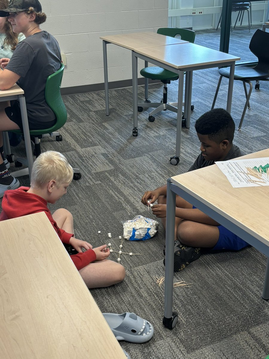 MrsByal's tweet photo. More highlights - making chicken Alfredo and practicing our math skills by scaling recipes! We practiced geometry and built marshmallow towers! https://t.co/E0WNG2aVXk