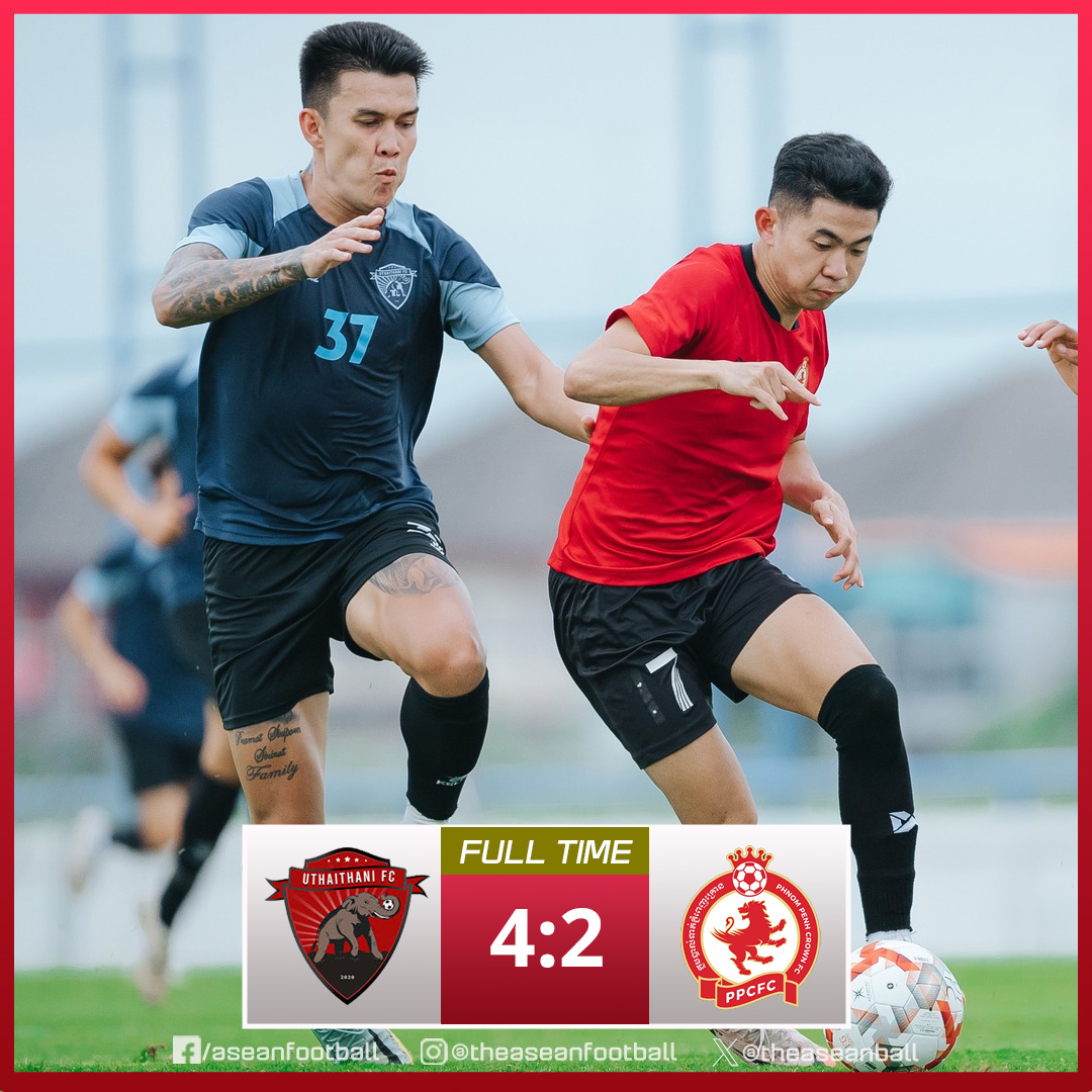 theaseanball's tweet photo. ๐ธ๏ธ INTERNATIONAL CLUB FRIENDLY MATCH (18/7)
FT: Uthai Thani ๐น๐ญ 4๏ธโฃ - 2๏ธโฃ ๐ฐ๐ญ Phnom Penh Crown
#PPCFC https://t.co/m1rGSTZsJX