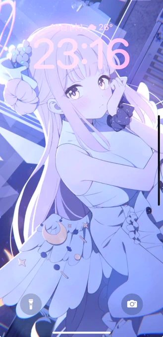 スクショ壁紙かわいくできた 
