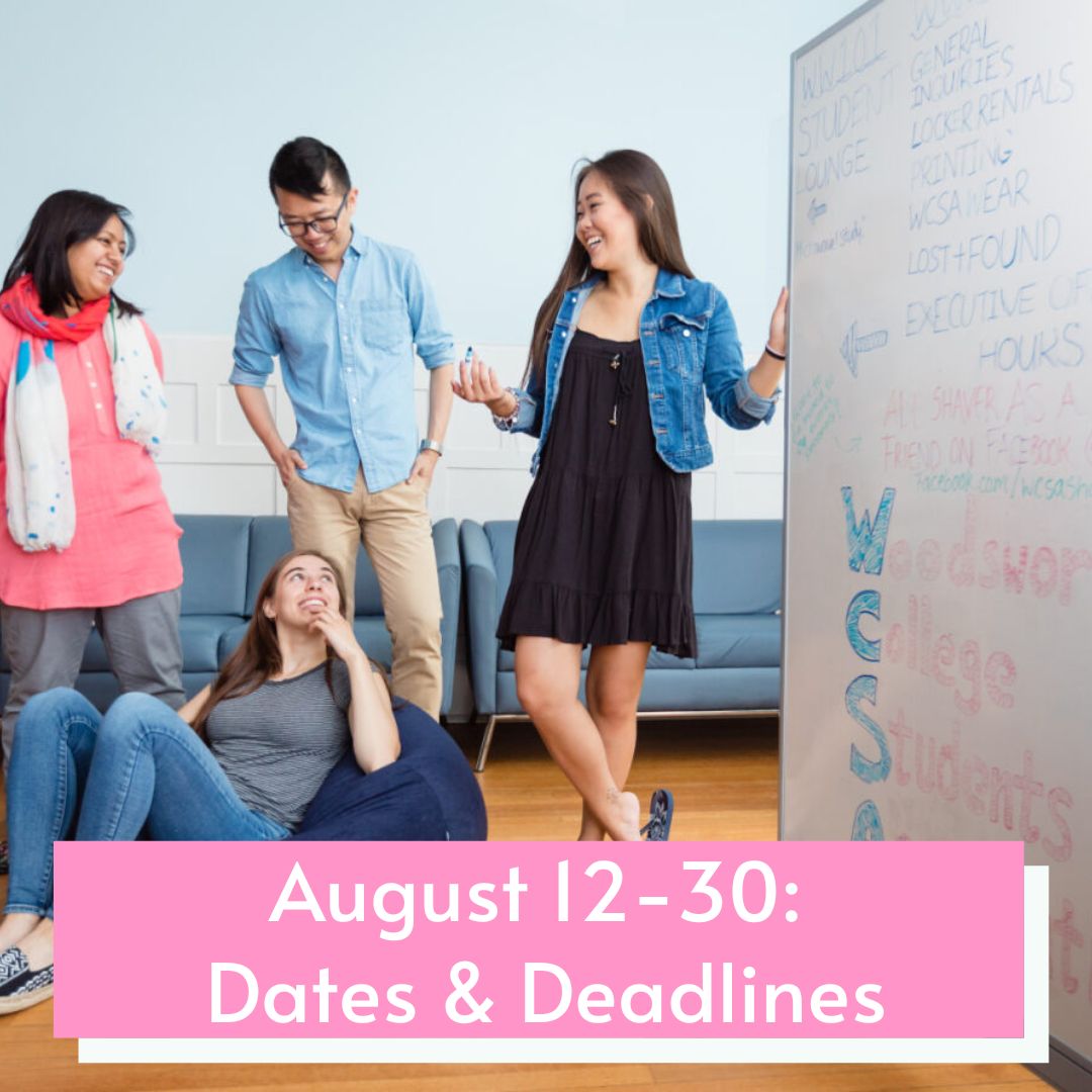 Hey Woodsworth!  Congratulations on finishing the Summer 2024 session!

There are several important course dates coming up over the next few weeks.

Please refer to our Instagram page, @/woodsworthregistrar for the full list.