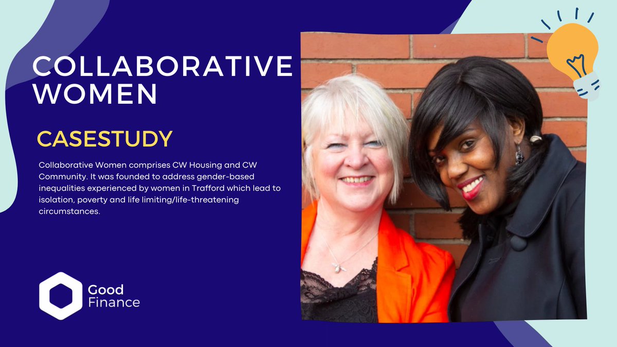 GoodFinanceUK's tweet photo. 🛣️ Discover the inspiring journey of Collaborative Women!
Founded to tackle gender-based inequalities in Trafford, empowering women to break barriers of isolation, poverty, and life-limiting circumstances.
Learn more about their #SocInv story ⬇️
https://t.co/PlR0l92ljd https://t.co/DAfoFInNab