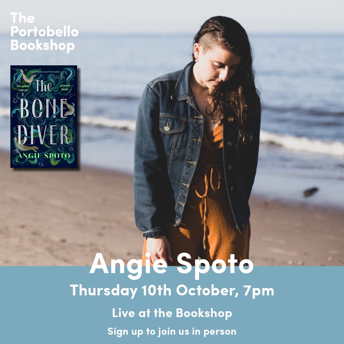 PortyBooks's tweet photo. 🗓️ THURSDAY 10TH OCTOBER

📍 The Portobello Bookshop

📖 @angiespotowrite returns to the shop for the launch of her second novel ‘The Bone Diver’, a gothic Scottish tale

🎟️ https://t.co/18zloloXiK https://t.co/fnzs3SxRyW