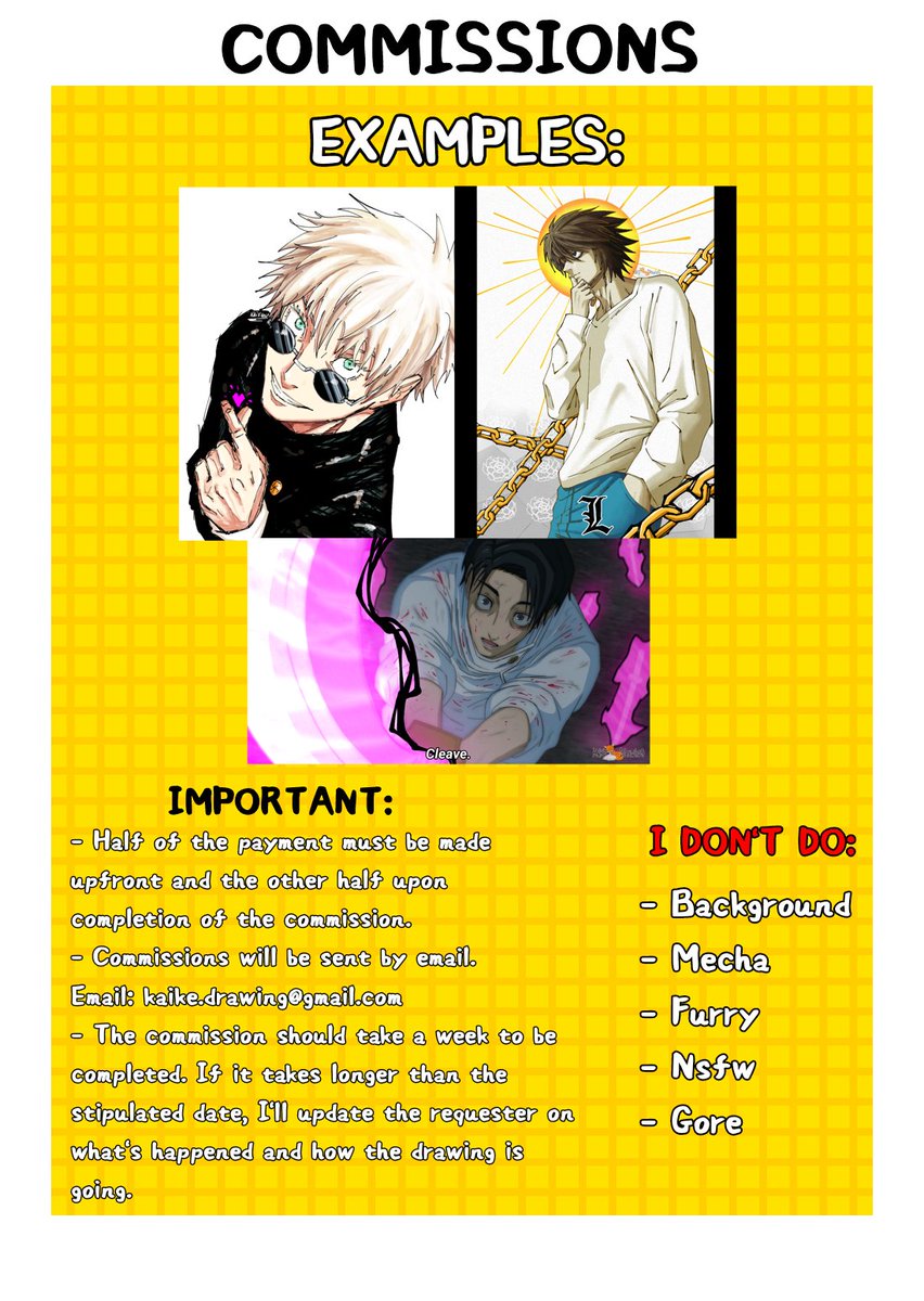 KaikeDrawing's tweet image. COMMISSIONS OPEN
Only 3 slots!!!