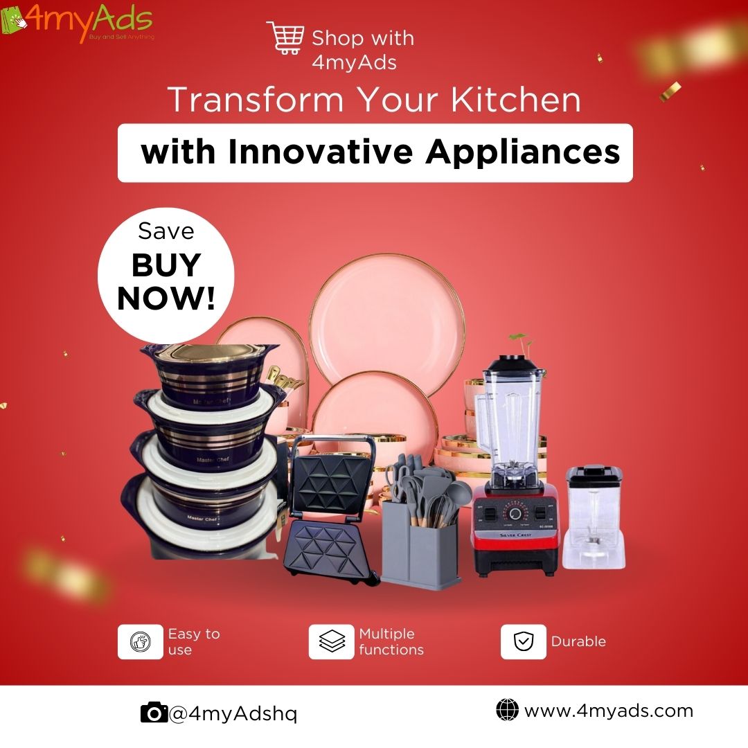 4myads's tweet image. COOK WITH CONFIDENCE! 🍳

Upgrade your kitchen game with our premium utensils! 💯

Durable &amp;amp; resistant materials✅
Ergonomic designs for comfort &amp;amp; ease✅
Non-stick &amp;amp; rust-resistant coatings✅

Shop now at 4myads.com and start cooking like a pro! 😃
#kitchenutensils