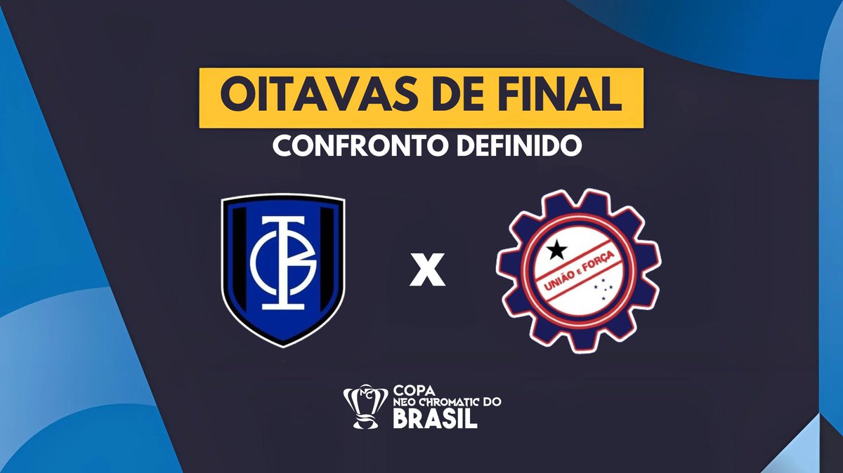 copaneobrasil's tweet photo. CONFRONTO DEFINIDO - Oitavas de Final
@CRTeresopolis x @pescariacra
#SorteioCopaNeoChromaticBrasil 🇧🇷 https://t.co/QOwqMDIU9Y