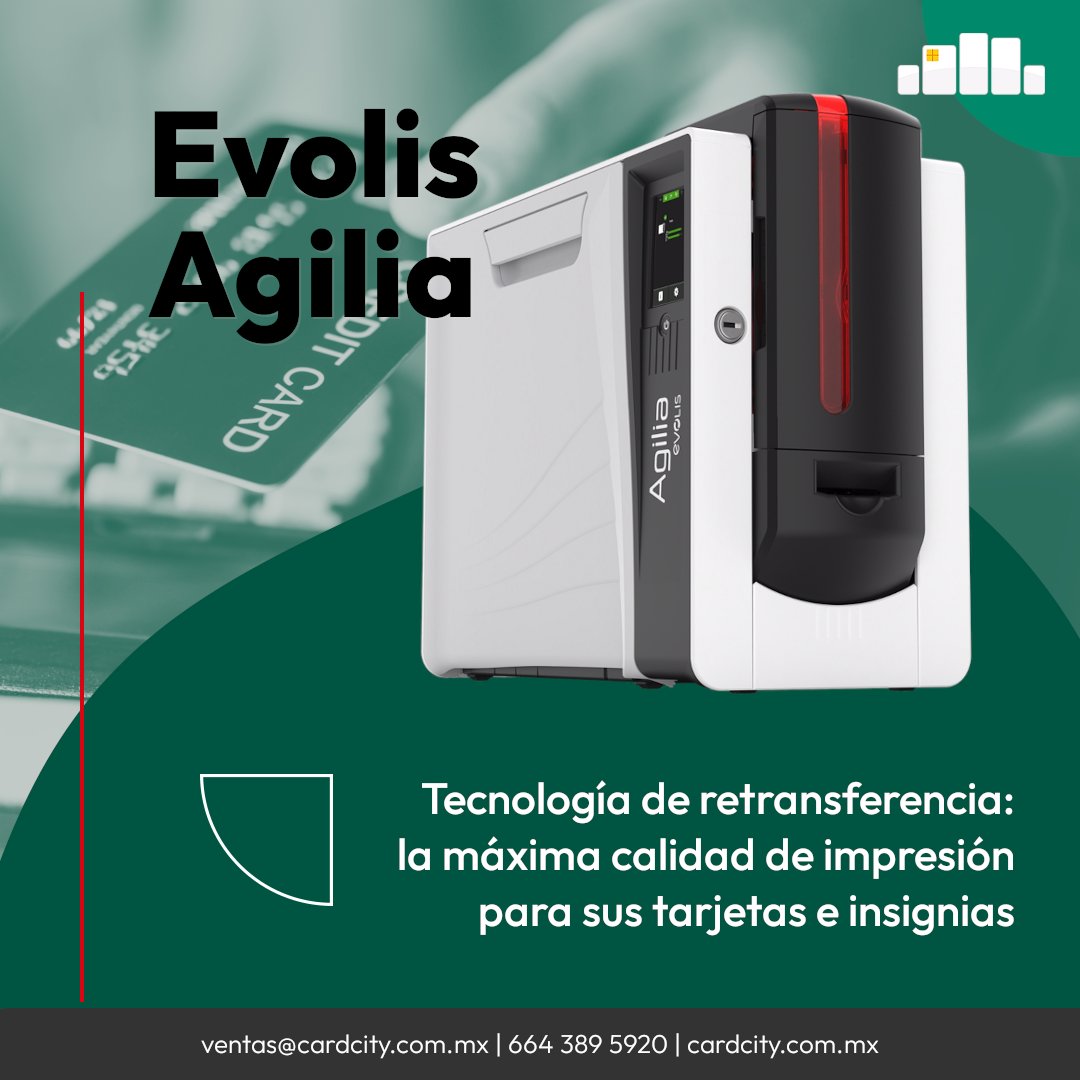CardCityMexico's tweet photo. Impresora Evolis Agilia 👌 https://t.co/fJcnDgOABM