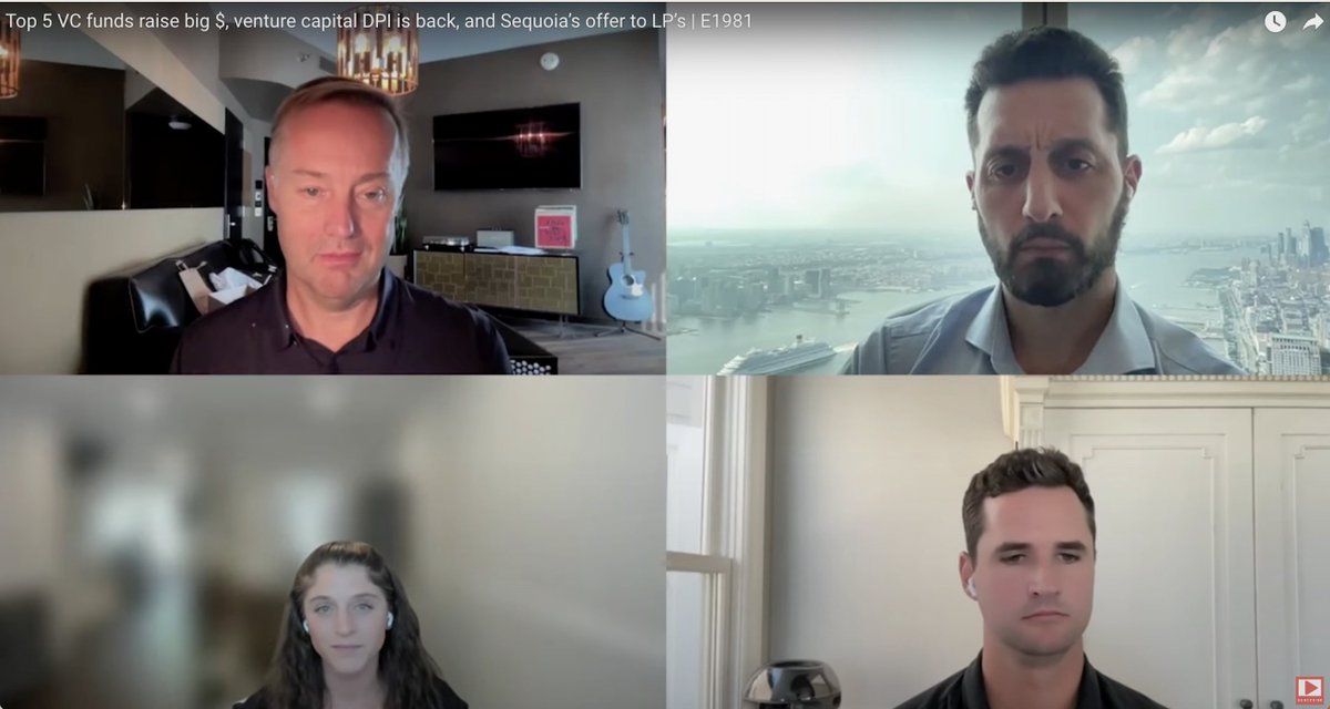 🚨🚨 This week <a href="/Jason/">@jason</a> and I host <a href="/Lady10x/">Jamie (Dranoff) Rhode, CFA</a> Jamie Rhode, CFA of <a href="/screendoorvc/">Screendoor</a>  and Matthew Mulvey of Liquid 2 Ventures.

We discussed the Top 5 VC funds raised, return of venture capital DPI, and Sequoia’s offer to LP’s

Link to the episode below 👇