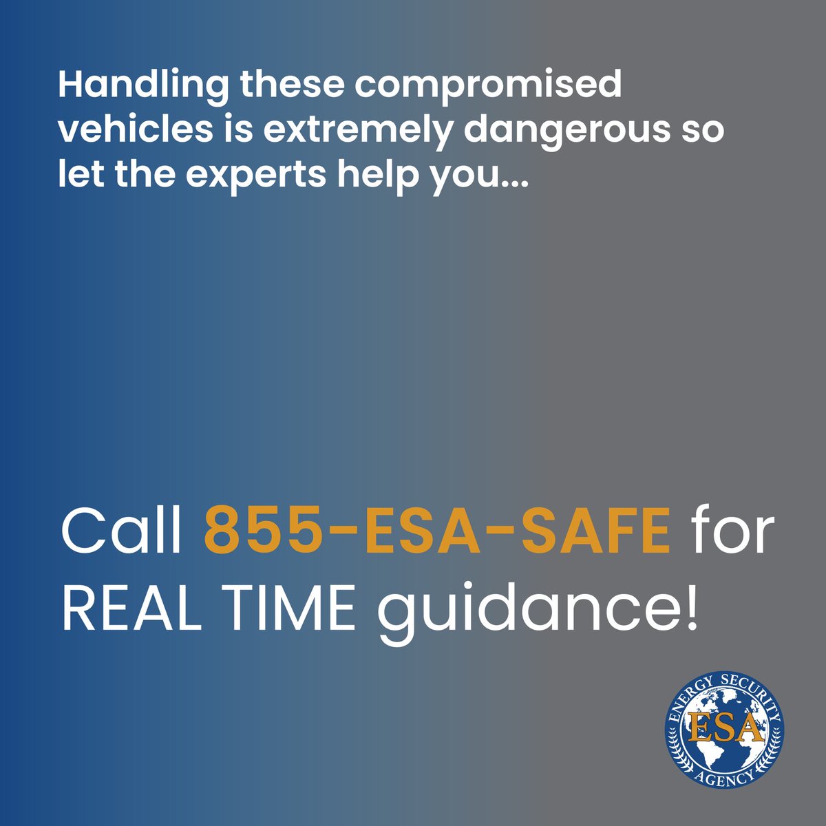 RandyNarinee's tweet image. Did you know Electric Vehicles exposed to high volumes of water are at great risk of short circuiting and progressing into thermal runaway?

Be prepared to respond in emergency situations like EV submersion. Utilize ESA as a resource! 

For real-time guidance call our toll-free…
