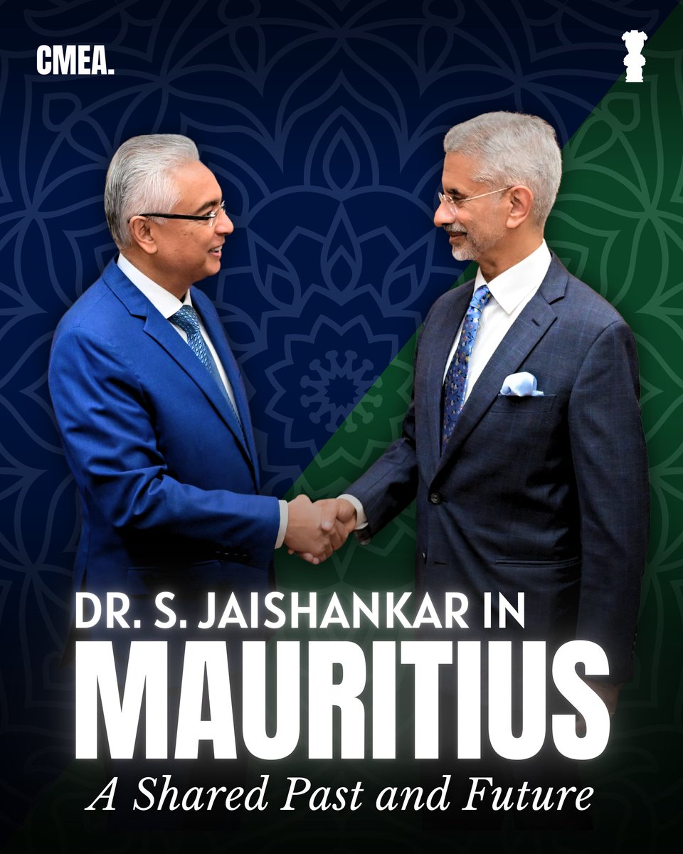CoveringMea's tweet image. On one of his first bilateral engagements since his re-appointment, External Affairs Minister @DrSJaishankar undertook an official visit to the Republic of Mauritius from 16th to 17th July.