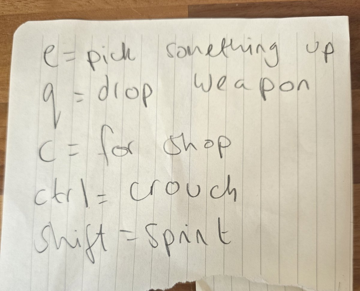 SquidGaming's tweet photo. Thank you for all the kind comments on the noob TTT video I took part in! Here's the ultimate proof of my noob power - the cheat sheet I had in front of me (I have never played a video game in my life) https://t.co/Jf7t5t5wRO