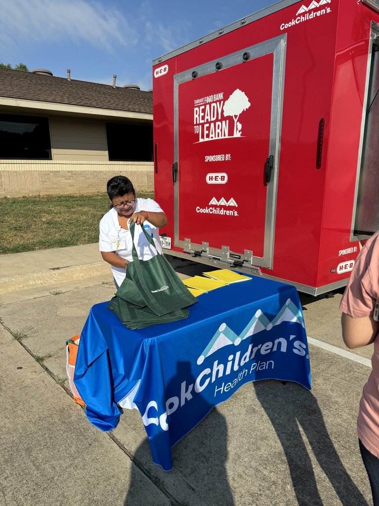 The friendly folks from Tarrant Area Food Bank and Cook Children's are at our North Campus until 11:00 a.m.  Come get some fresh produce and health and medical information!!  

4601 N. Interstate 35
Denton, TX 76207