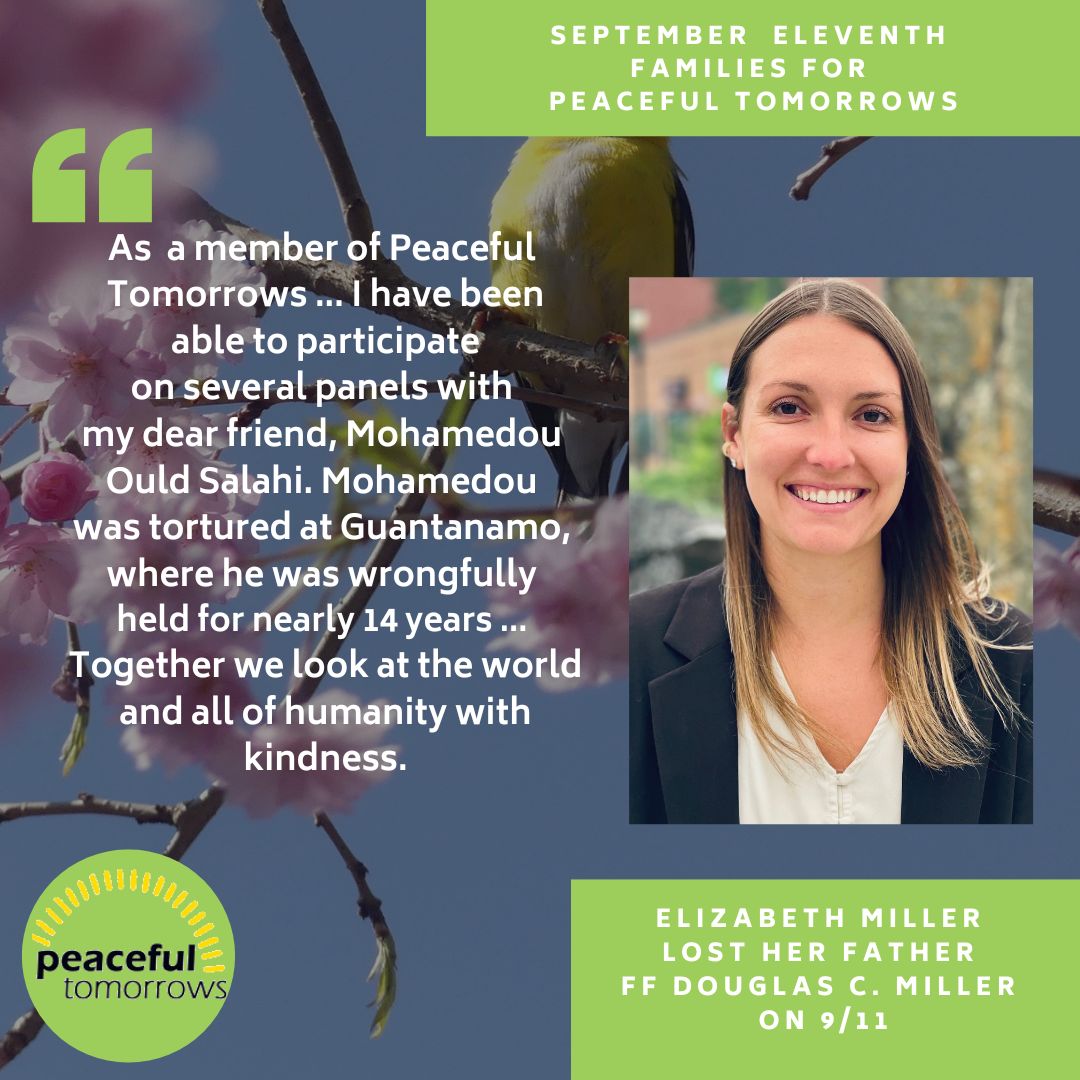 PeacefulTomorro's tweet photo. We  are speaking out against the injustices that stemmed from our losses  while advocating for responses tied to peace and justice. Please donate  to our vital advocacy as we are joined by a new generation - the  children of 9/11:
https://t.co/L5Xv6hbUvv https://t.co/sawUnsKVRp