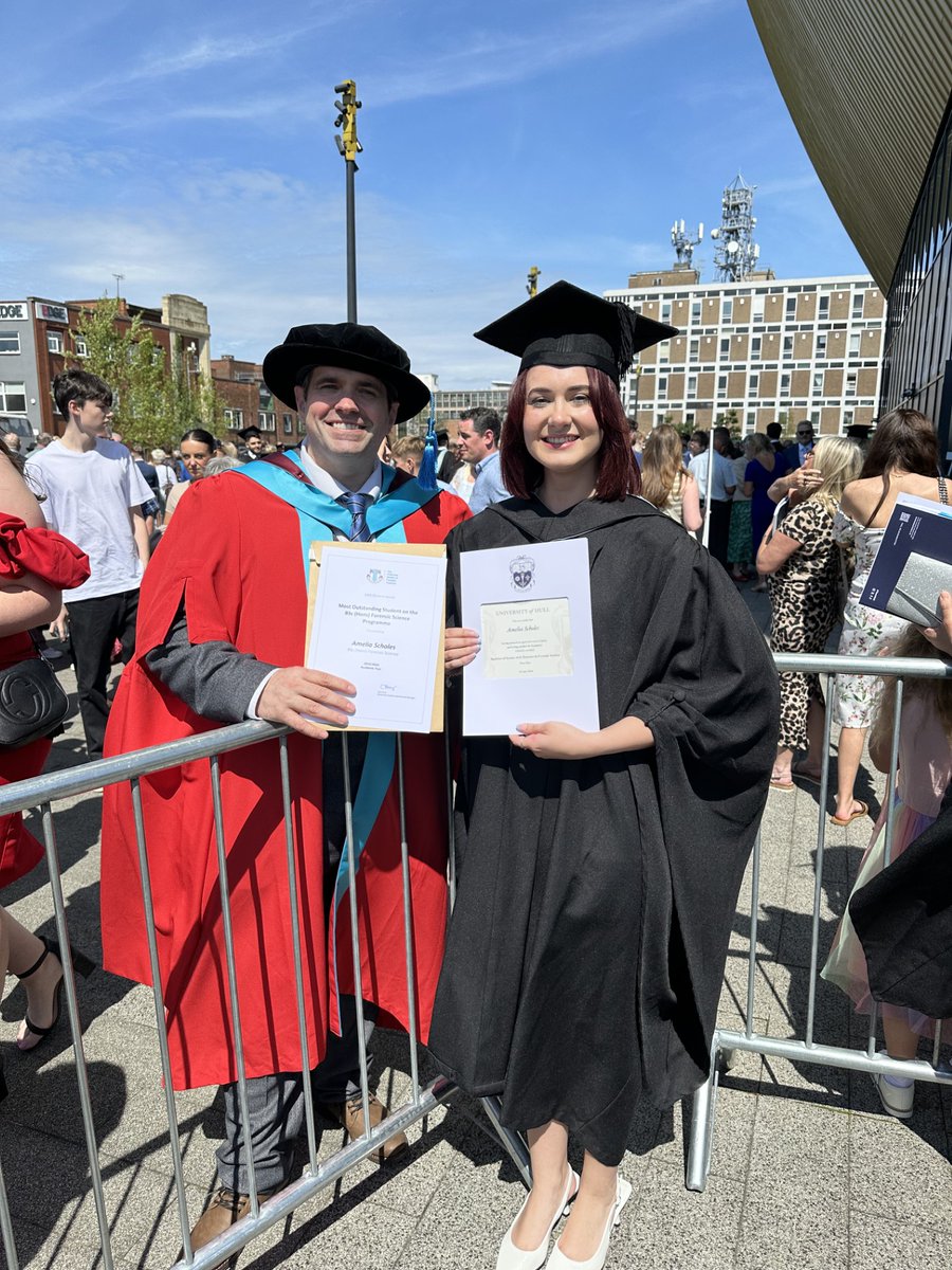 Congratulations to the Forensic Science students graduating today. We were very proud to watch you walk across the stage. And well done to Amelia Scholes for being awarded the <a href="/CharterForSci/">CSoFS</a> Most Outstanding Student Award, presented by <a href="/ProfGAWilliams/">Professor Graham Williams</a>