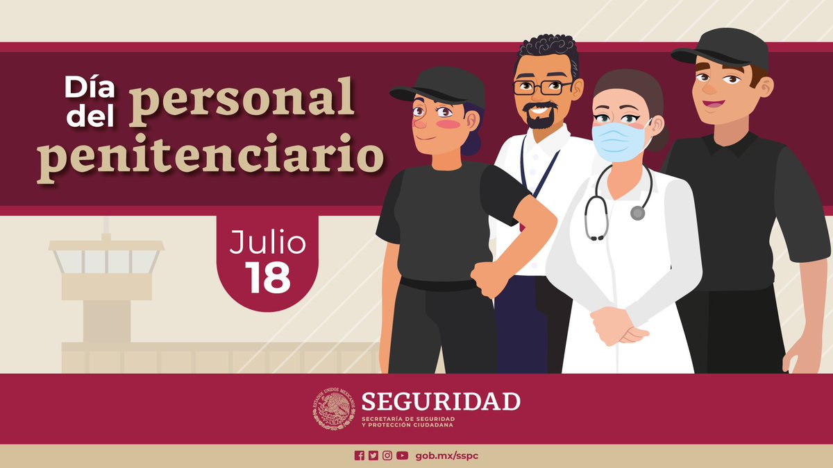 Este día reconocemos al personal penitenciario, quien realiza una gran labor en favor de las personas privadas de la libertad.