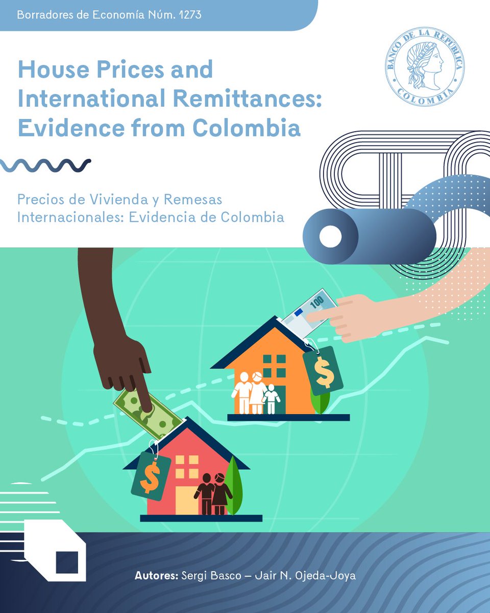 BancoRepublica's tweet photo. El #BorradorDeEconomía indica que los choques macroeconómicos internacionales pueden tener efectos adicionales en el mercado de vivienda doméstico a través de su impacto sobre la cantidad de remesas que envían los migrantes.

Documento completo 👉 https://t.co/xXPeOuSOBO https://t.co/linUrA1J3R