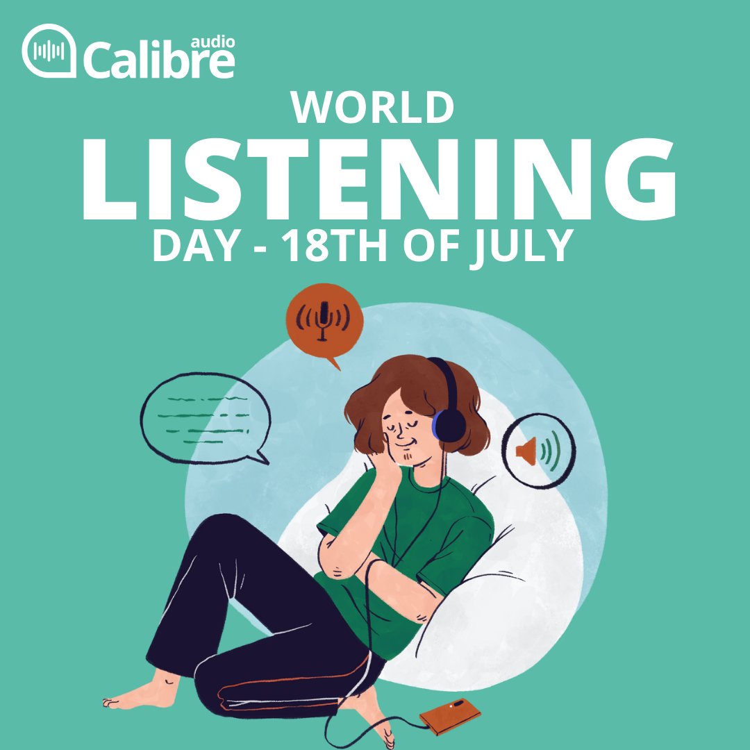 CalibreAudio's tweet photo. We want to celebrate audiobooks and how beneficial they are this International Listening Day!
#ListenAndLearn #AudioBookworm #Audiobook #CalibreAudio https://t.co/9SsGyOdD1I