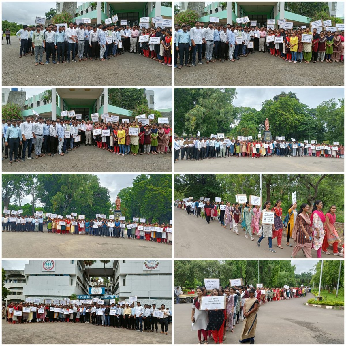 roshanpatil180's tweet photo. महाराष्ट्रातील चारही कृषि विद्यापीठातील पदभरती लवकरात लवकर करण्यात यावी अशी महात्मा फुले कृषी विद्यापीठातील कृषि संशोधकांची (कृषि पदवीधर) मागणी..
@CMOMaharashtra 
@dhananjay_munde @maha_governor
@Dev_Fadnavis @Devendra_Office @mieknathshinde @AgriDeptGoM 
@AjitPawarSpeaks https://t.co/N7LL0O3aRR