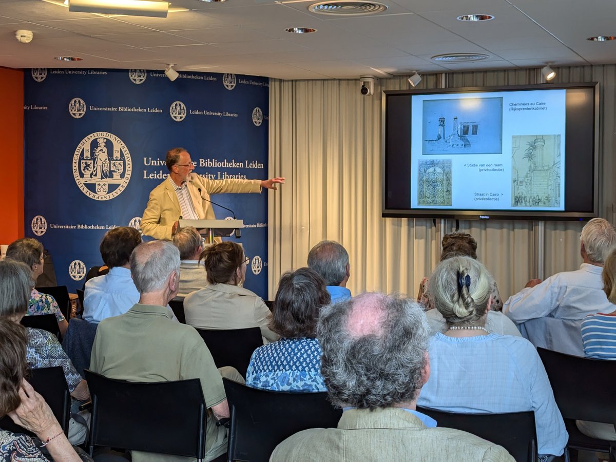 ubleiden's tweet photo. Vandaag stond het werk van 19e-eeuwse orientalistische kunstenaars Marius Bauer en Willem de Famars Testas in het middelpunt van de aandacht @ubleiden @unileiden.

Na lezingen van Maarten Raven en Arnold Spee over hun tijd in Egypte konden bezoekers werken van dichtbij bekijken. https://t.co/8wnIdSWc2d