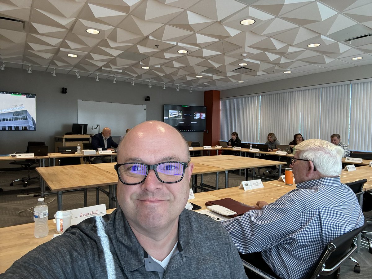 INcounties's tweet photo. AIC’ Ryan Hoff is on the road again and attended the Purdue LTAP Board meeting today to discuss a wide array of transportation training, funding, and operational topic. #INCounties https://t.co/0ZAJBBCIWp