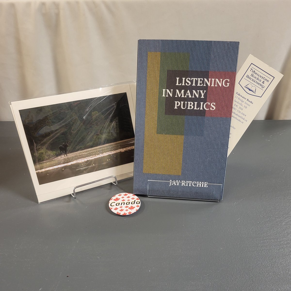 Tidewater_Books's tweet photo. Today's Featured #CanLit in-store for #ListeningDay is Listening in Many Publics by @jaywritchie ! Seen here w/ #LoveLocal #MadeInNB Watson Photography peaceful moose card. ππ¨π¦ππ«
https://t.co/WtFcBxbts9 #IndieBookstoreCA #ShopSmall #ThankYouForShopingLocal
@invisibooks https://t.co/bUivc0lpi1