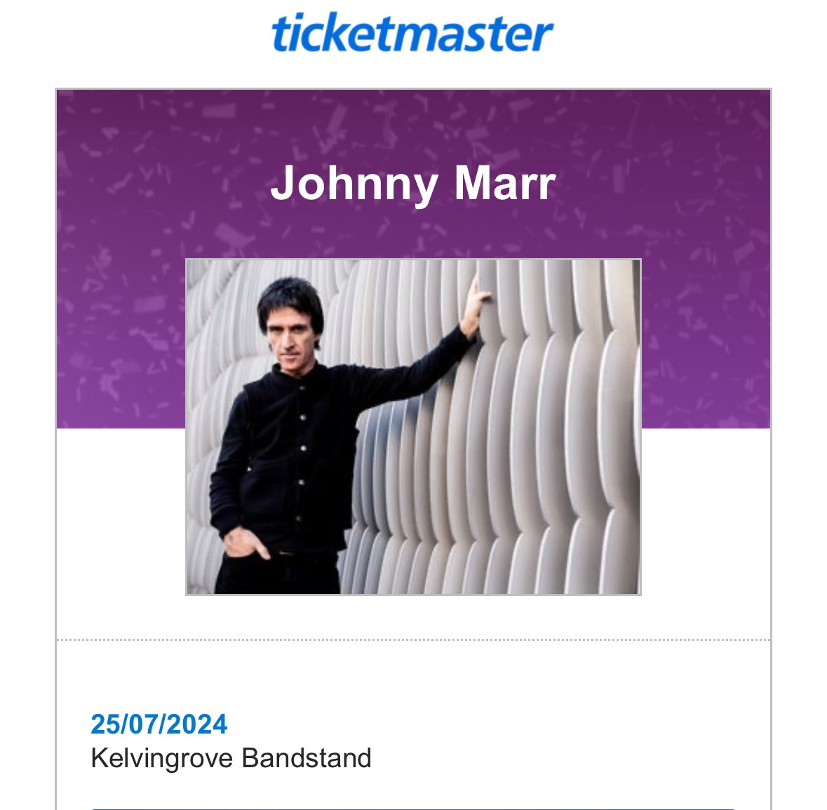 Looking forward to <a href="/Johnny_Marr/">Johnny Marr</a> next week <a href="/SmmrSessions/">Summer Sessions</a> at the <a href="/KGBandstand/">KelvingroveBandstand</a>, wonder who the special guests are?