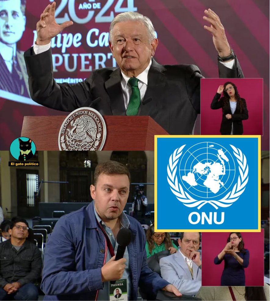 elgatopolitico_'s tweet photo. 🔴🔴Fuerte.
AMLO no se calla nada y le dice "Cero a la izquierda", "Adorno" y hasta organización inútil a la ONU. Le reclama su tibieza en Gaza y Ucrania y su ineficiencia en prácticamente todo:

"Se ha quedado rezagada la ONU, está en la retaguardia, ya cuando actúan es porque ya estallaron los conflictos. Y una vez que están los conflictos, no se manifiestan con firmeza, con autoridad [...] Está convertida la ONU en un cero a la izquierda, en un florero, en un adorno. Y además, se trata de un aparato burocrático, oneroso, porque cuesta mucho mantener toda a esa organización. Tienen oficinas para todo, pero no hay resultados. [...]  No es posible que no se pueda crear una comisión para conseguir la paz en la Guerra de Rusia y Ucrania. No es posible que, desgraciadamente, hayan perdido la vida más de 30 mil seres humanos en Gaza y se continúe agravando", les dijo.
#Mañanera #ConferenciaPresidente