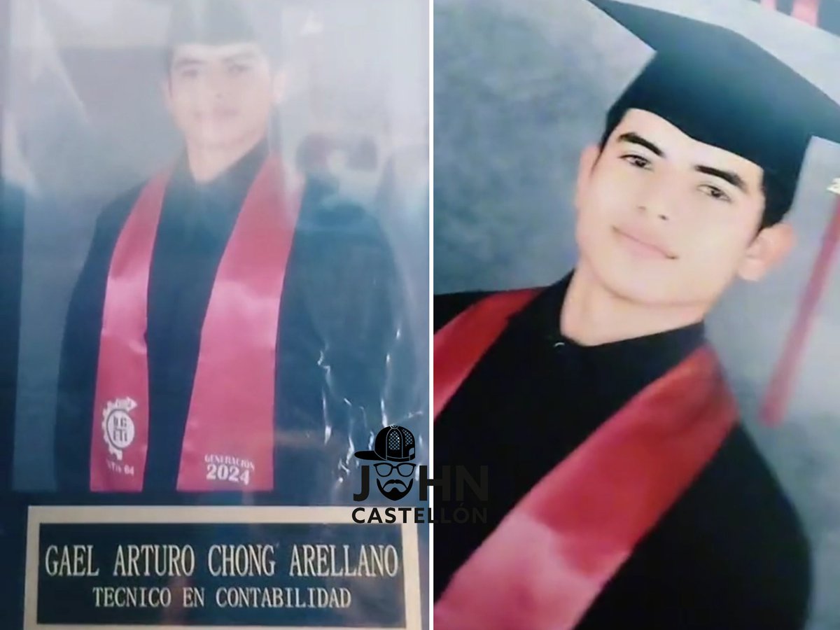 JohnCastellon45's tweet photo. #Navojoa 🤓 | Joven navojoense dedica su graduación a #BadBunny 🎙🎶🎧

El estudiante, navojoense Garl Chong decidió dedicarle uno de los momento más importantes de su vida al exponente urbano puertorriqueño, Benito Antonio Martínez Ocasio, mejor conocido como @badbunnyfiles https://t.co/sKQSYivRqD