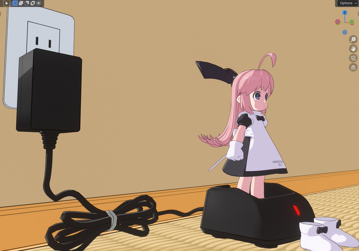 Qapitalism's tweet photo. #ホイホイさん #B3D #BLENDER #3DCG https://t.co/TRiT0pb4Di
