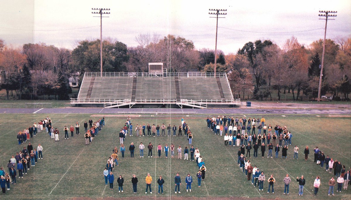In 1986, MHS celebrated 100 years of graduation ceremonies (and excellence) - throwing it back to the students' anniversary celebration at Kazmaier Stadium! #PantherPrideFoundation #WeAreMaumee #tbt