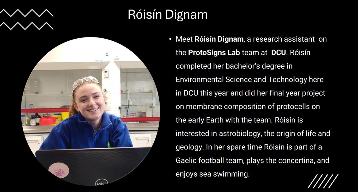 Meet the team! Next up is research assistant <a href="/DignamRoisin/">Róisín Dignam</a> 👩‍🔬🪐🌊🌋
