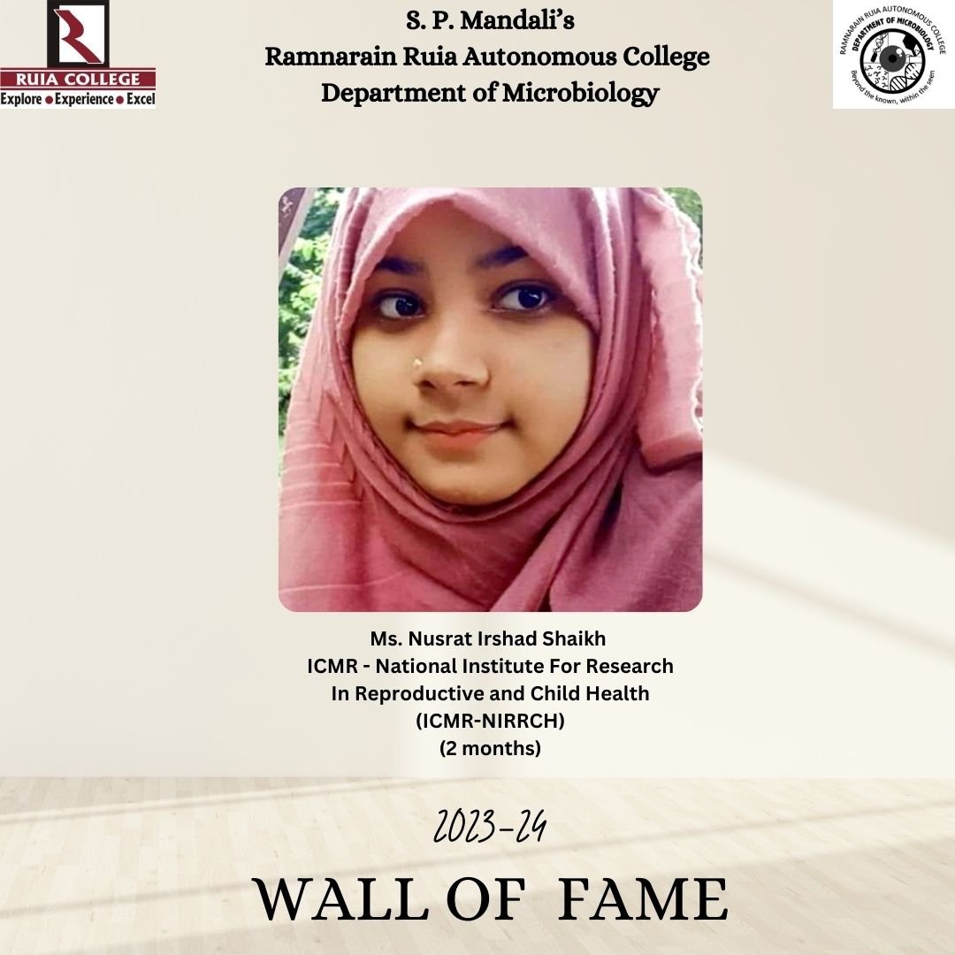 Ruia Microbiology Department tweet media