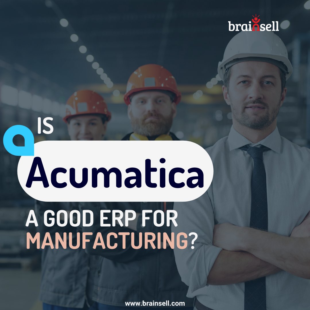 For manufacturing's competitive edge, <a href="/Acumatica/">Acumatica</a> excels. Its integrated #ERP solutions cater to unique logistics and information needs like inventory, shipping, distribution, and customer service. Check out <a href="/Brainsell/">BrainSell</a>'s blog to learn more: okt.to/hdLfuA