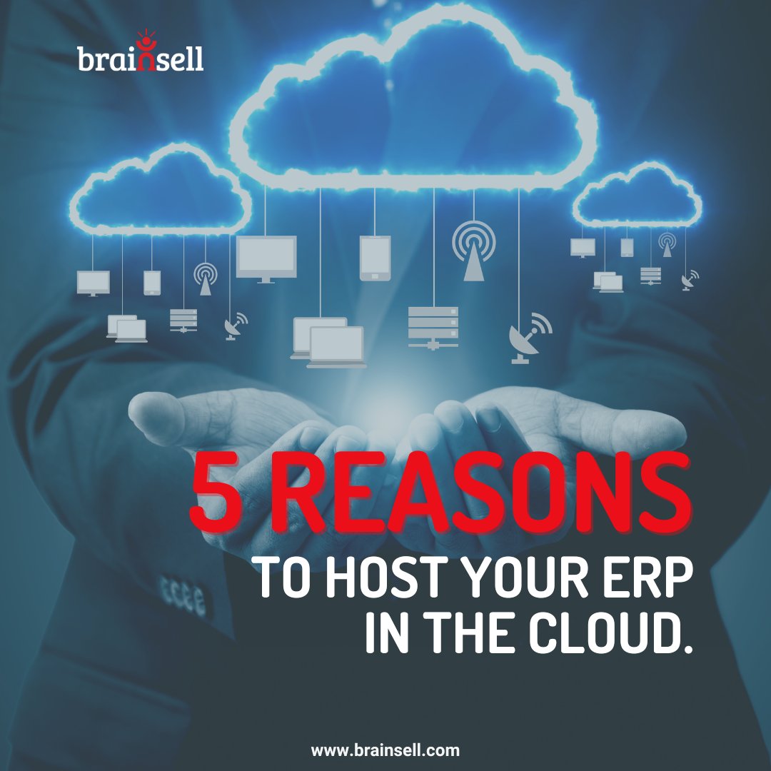 It's time to consider the cloud for your ERP needs! Here are 5 reasons why you need to host your ERP in the cloud. Explore further through <a href="/Brainsell/">BrainSell</a>'s blog: okt.to/IE3POL

#ERP #CloudComputing #BusinessTech