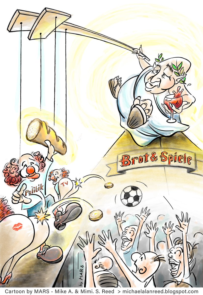 mimiselmi's tweet image. #soccer #breadandcircus Cartoon by michaelalanreed.blogspot.com/p/cartoon-by-m…