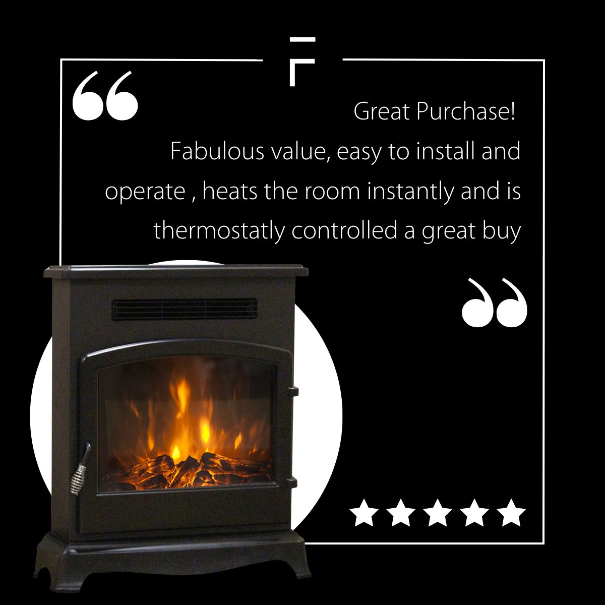FlareHeating's tweet photo. Raving Reviews! ⭐ ⭐ ⭐ ⭐ ⭐
 
 a Very Happy Customer! 😊
 
 🔥 The Elstow Electric Stove
 
 💬 ❝ Great Purchase! Fabulous value, easy to install and operate, heats the room instantly and is thermostatly controlled a great buy ❞

🌐 https://t.co/U13CL1WCkb https://t.co/vY3nZlQlb3