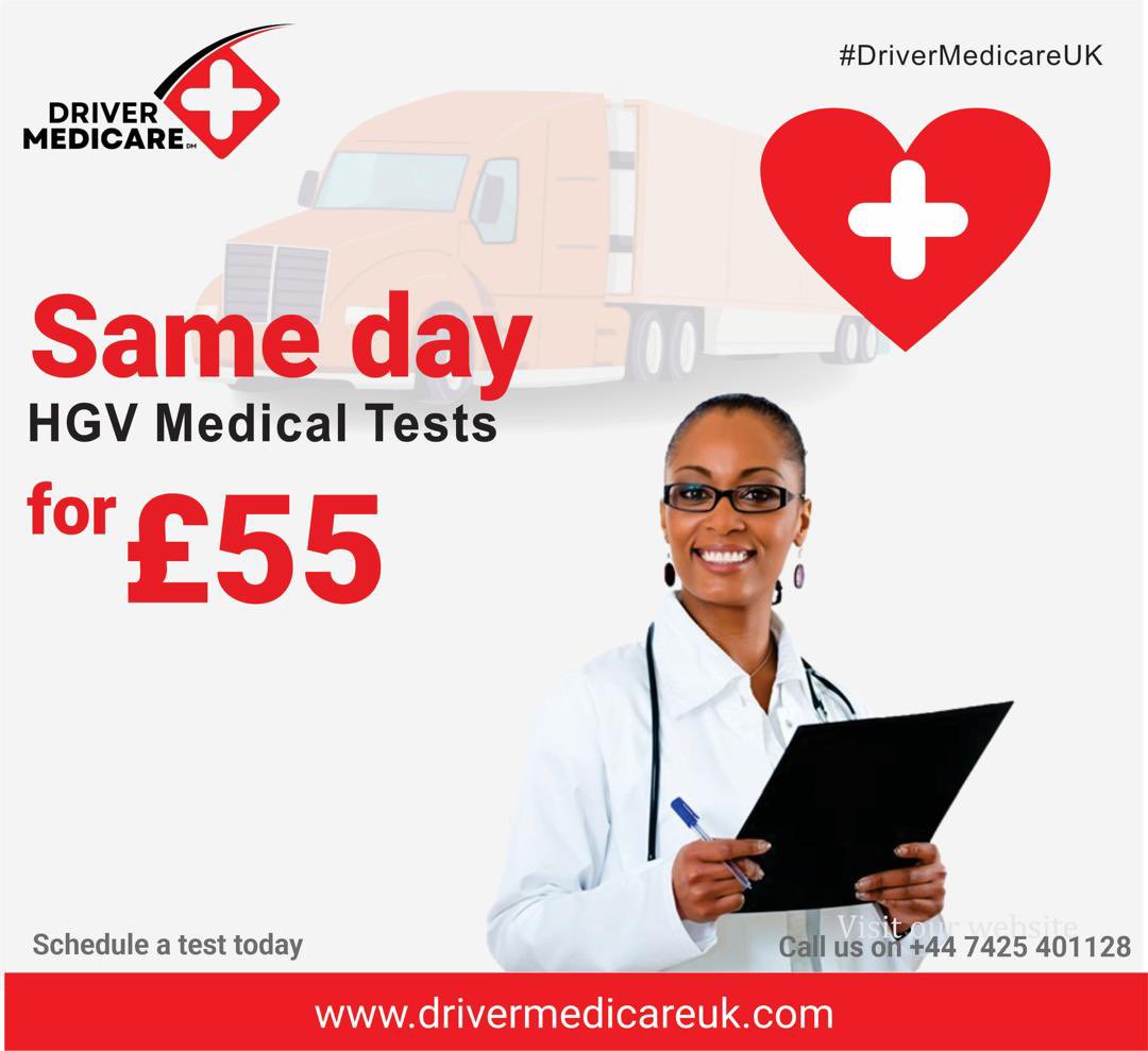 DriverMedicare's tweet photo. Call us on +44 7425 401128 or send us a DM for swift HGV Driver Medicare services in the UK.

#DriverMedicareUK https://t.co/Tl0TAkmdHl