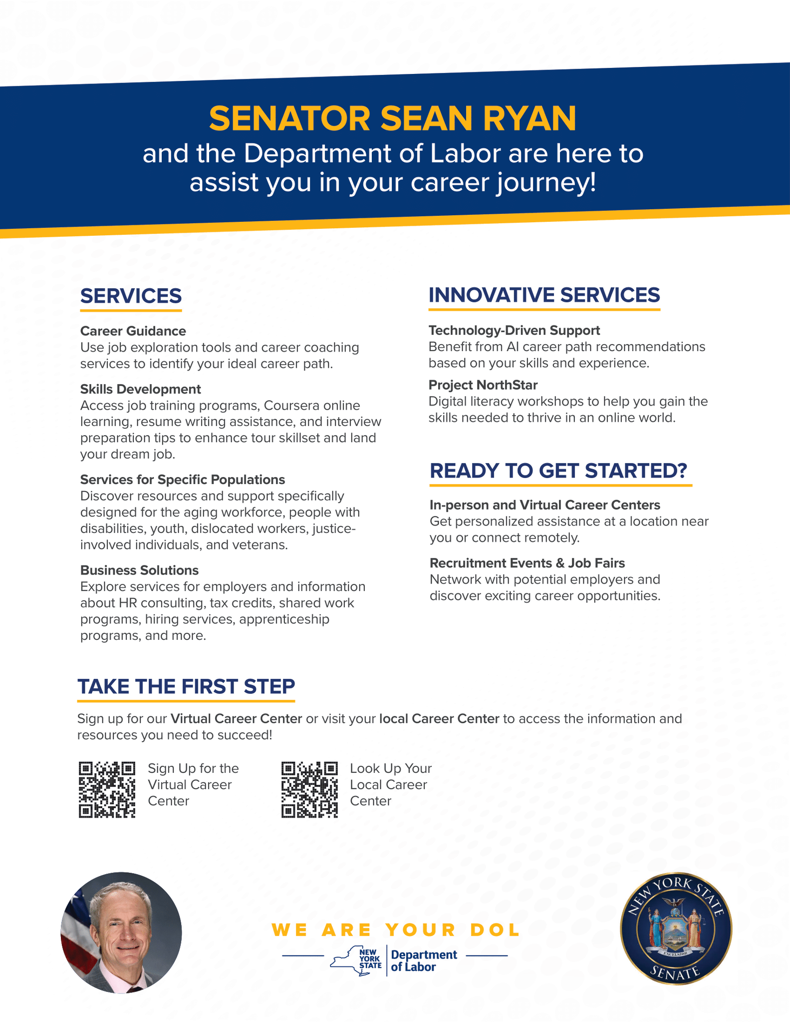 Senator Sean Ryan on X: &ldquo;The NYS Department of Labor offers a wide 