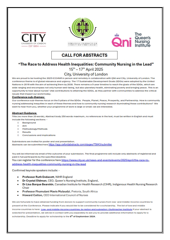 Call for Abstracts are now open