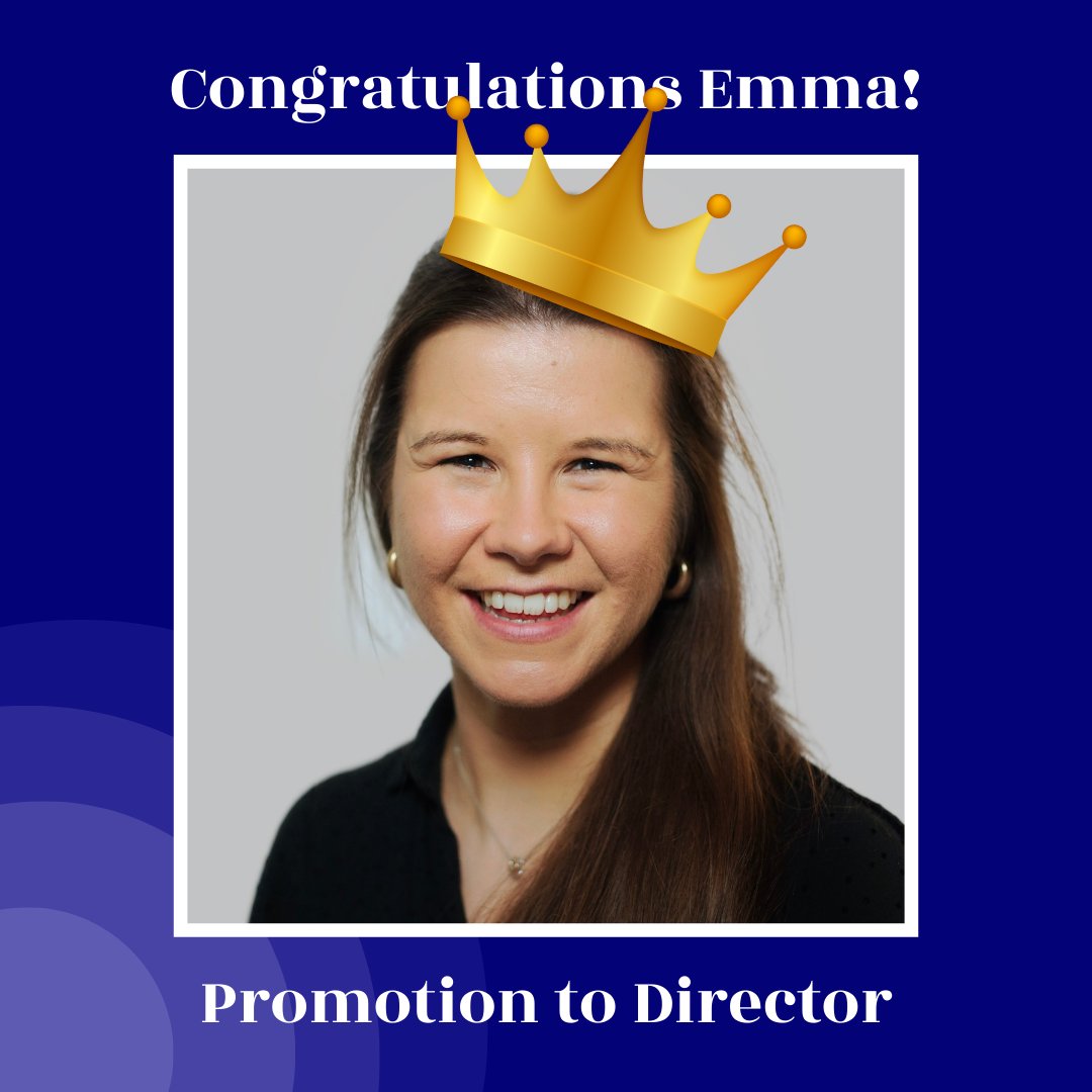 firstlightgroup's tweet image. We’d like to say a massive congratulations to Emma for her promotion to director! 🎊

Her dedication, hard work and commitment to excellence has made her an invaluable member of the team and she has delivered impressive results for clients.

Here’s to you Emma. 🍾
