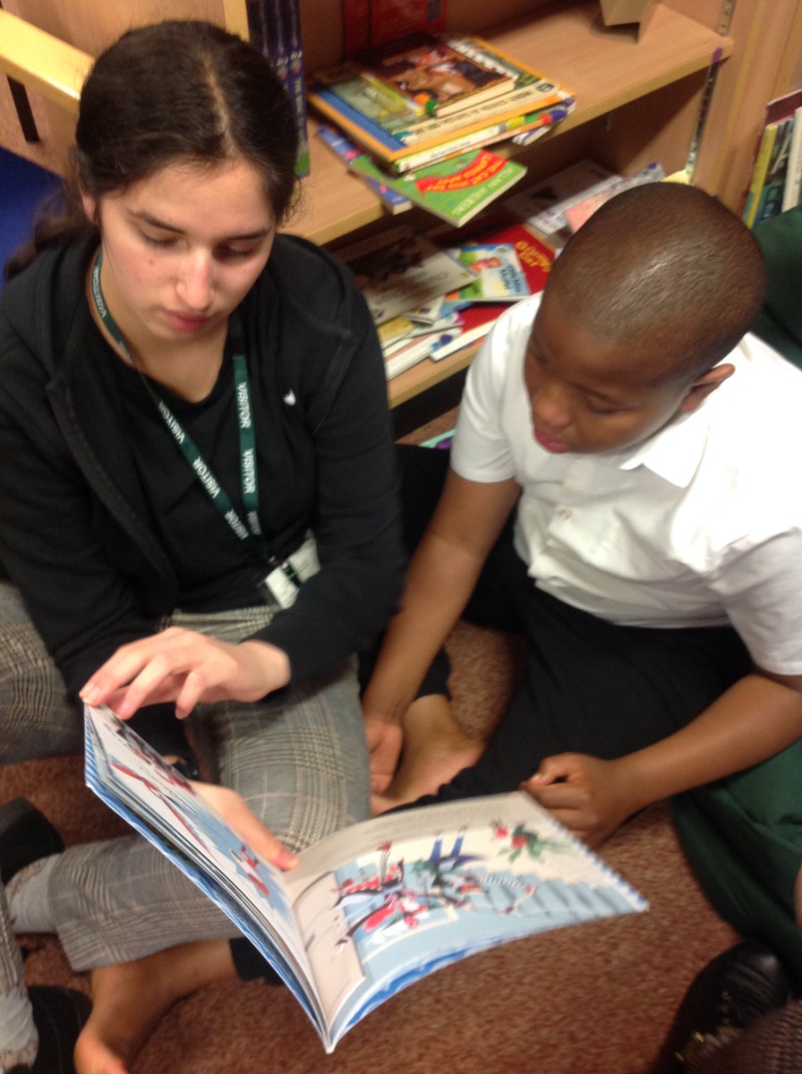 NorthridgeScho1's tweet photo. Sharing stories with Deer Class in the library! #REACHvalues https://t.co/Do5mSizifK
