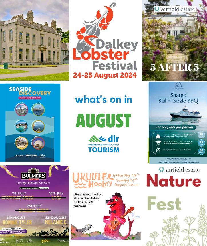 August is just around the corner and there are so many fun things you can expect this coming month. Here's a snippet! 🌞

Loads more to follow!👉

#dlrtourism #adventureawaits #exploredlr #lovedublin #summer #dublincoastaltrail