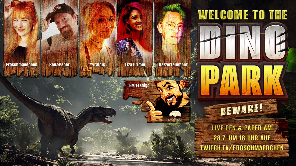 Hab ich da was von nem PnP gehört, bei dem man von Dinos gefressen werden kann? Das wird guuuuut grins