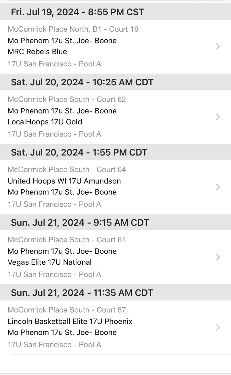 Here’s our schedule for Chicago this weekend!! Come check us out!!