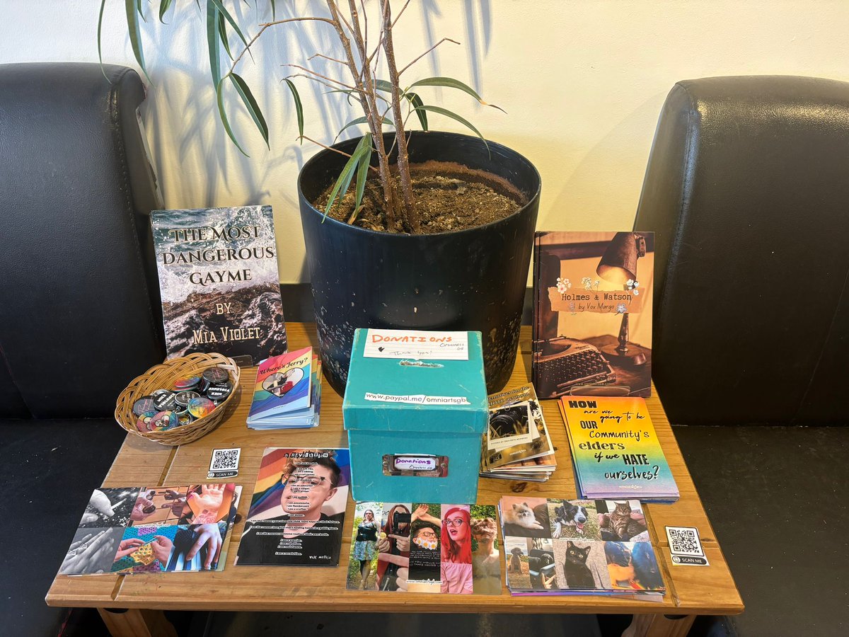 Visit <a href="/TheQueeryBTN/">The Queery Brighton</a> to see our photo exhibit currently on display there, and grab yourself some "merch" that our members created too!

<a href="/EnbyCreative/">Vox Margo Short</a> <a href="/OhMiaGod/">Mia Violet</a> <a href="/elliesnow14/">Ellie Snow</a>
