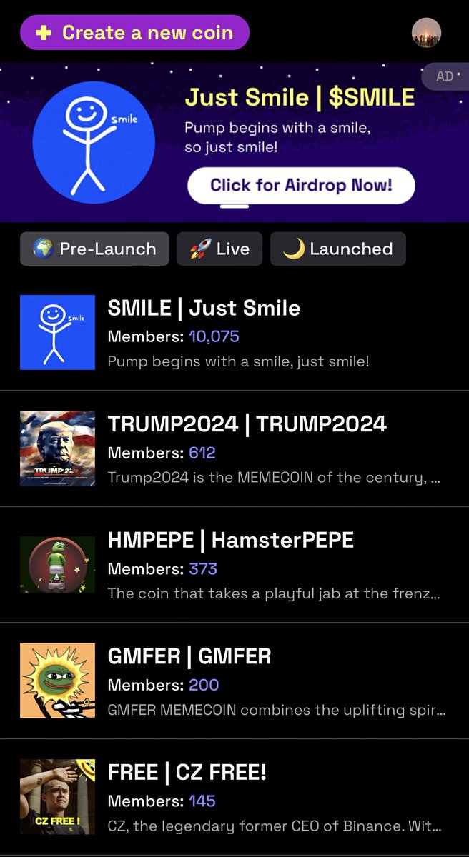 MemeBoostBot's tweet photo. Congratulations to @Smile_memecoin for becoming the first project on Memeboost to reach 10K users! 🎉 https://t.co/YoYacCvZQN