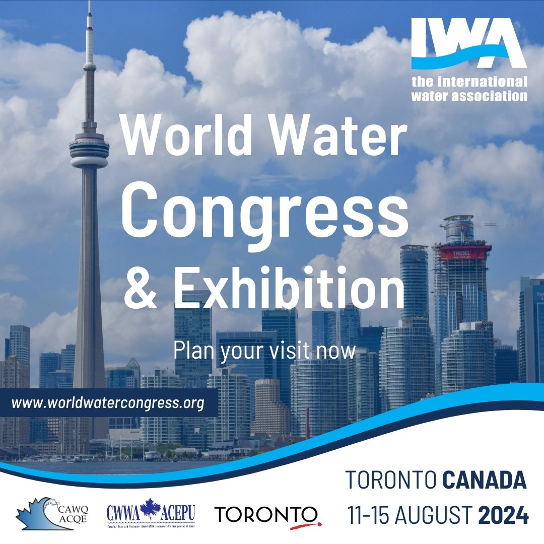 Registration is open for at the IWA #WorldWaterCongress &amp; Exhibition (11-15 August 2024) in Toronto! worldwatercongress.org/registration/

You can also register as trade visitor for FREE and gain access (Monday-Thursday) to the Exhibition and Business Forum sessions. worldwatercongress.org/exhibition/