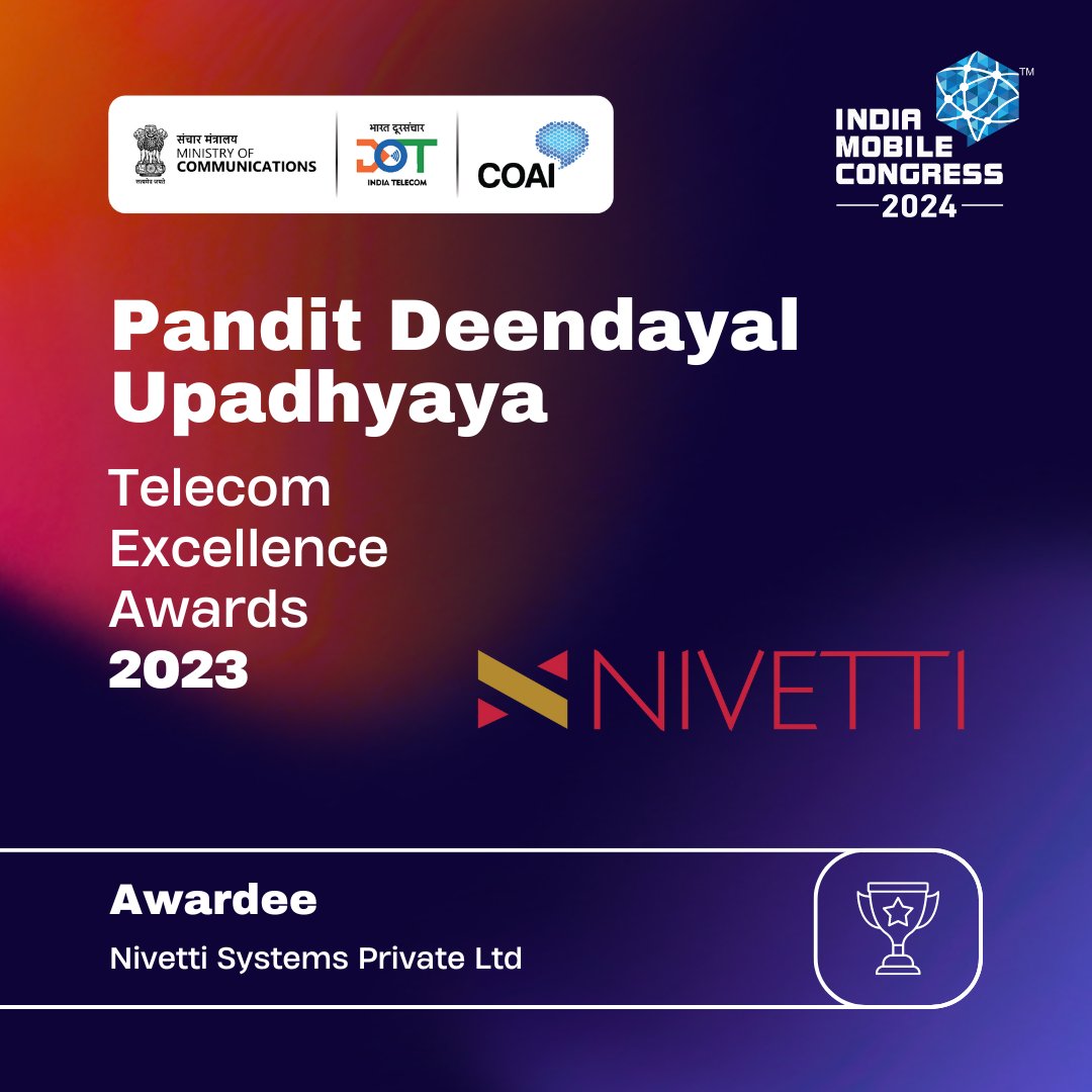 exploreIMC's tweet photo. We commend @NivettiSystems for revolutionizing secure communication with their Indigenous Secure Network Operating System (NiOS™), supporting Atmanirbhar Bharat and powering key network security products across India. ✨ 🏆 

@ConnectCOAI @DoT_India https://t.co/HRaMmaHCqs